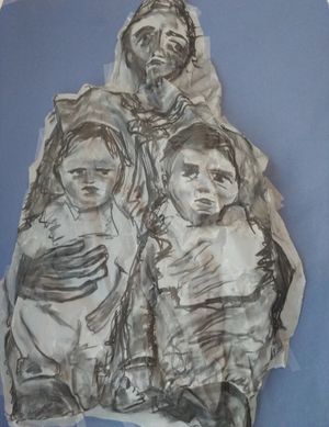 Refugee mother