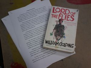 My artistic approach to human existence based on the Nobel-prize winning novel 'The Lord of the flies' by William Golding.